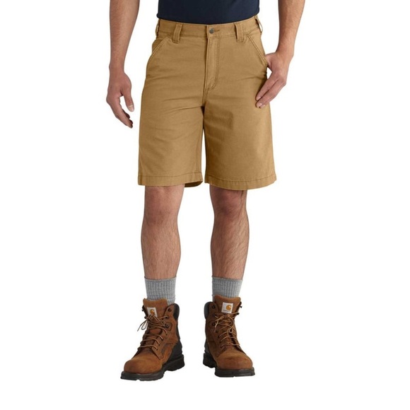 Carhartt Color Hickory Rugged Flex Relaxed Fit Canvas Work Short 10 inch Inseam - Picture 5 of 12